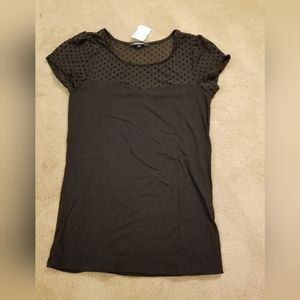 Black vintage inspired top